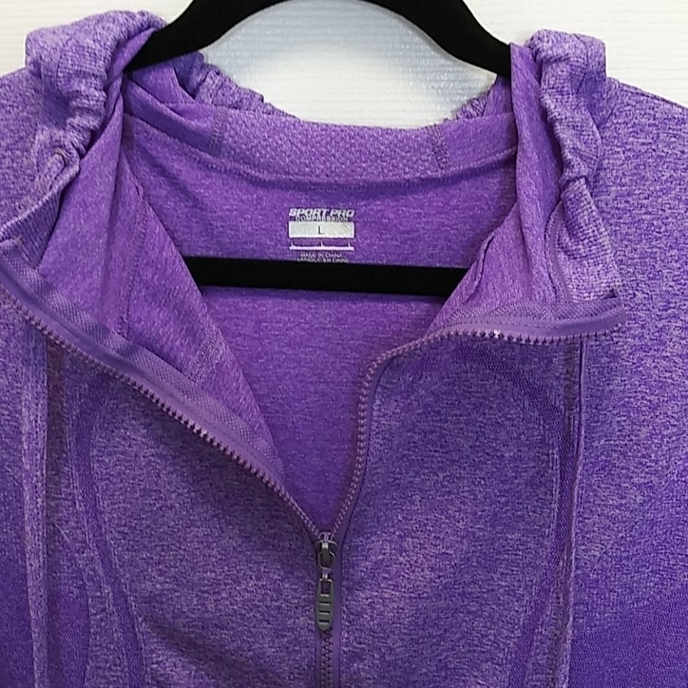 Sport Pro Compression Hooded Zippered Jacket - Picture 9 of 12
